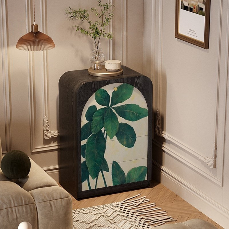 Three-Drawer Single-Door Storage Cabinet