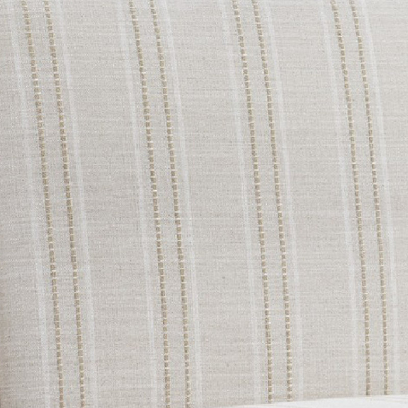 Fauteuil de chambre rembourré Redding Coastal, Beige rayé