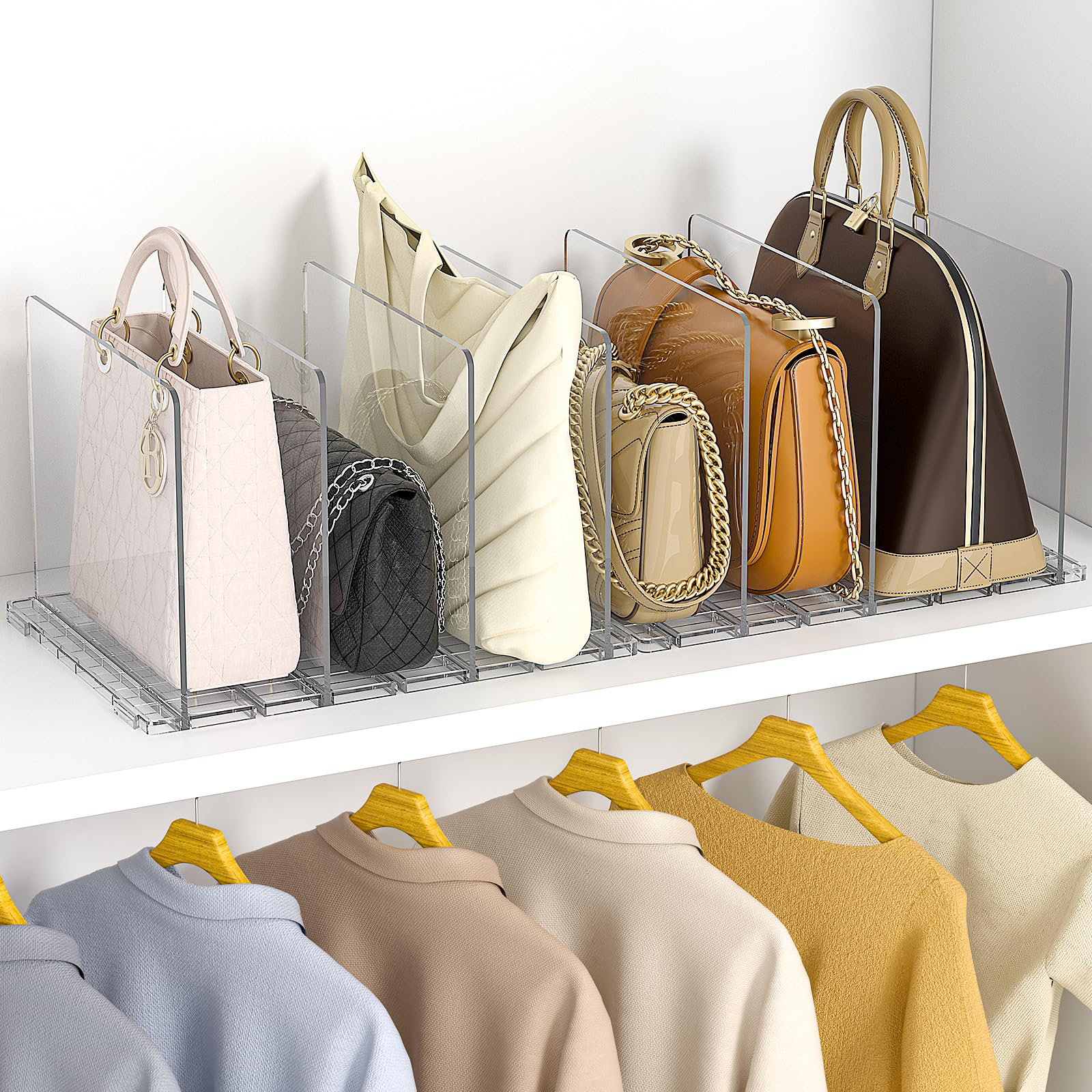 Organizer Clear Purse Storage Luxury Handbag Display Box Dustproof