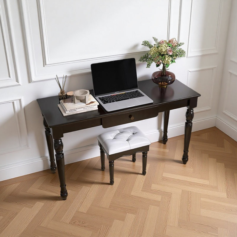 Bureau moderne noir élégant et durable, H 29,52 po x l 35,43 po x P 19,68 po