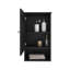 Armoire à pharmacie de 28 po de hauteur avec deux tablettes intérieures et une tablette ouverte-106410851