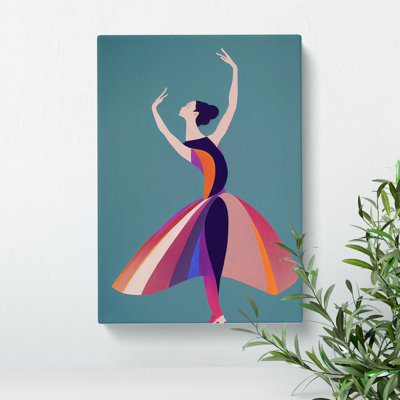 Pop Art Ballerina No.5 - Wrapped Canvas