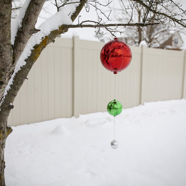 The Holiday Aisle® Ball Ornament - Lighted & Reviews | Wayfair