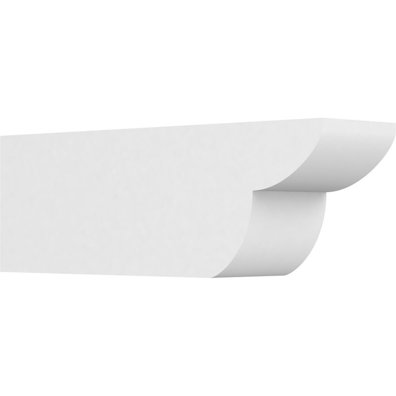 6"W x 8"H x 24"L Standard Crestline Architectural Grade PVC Rafter Tail, 8"H x 6"W x 24"D