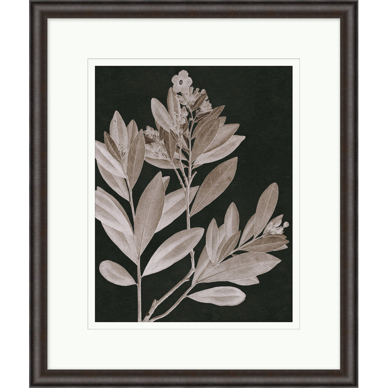 Taupe Foliage 5 Print