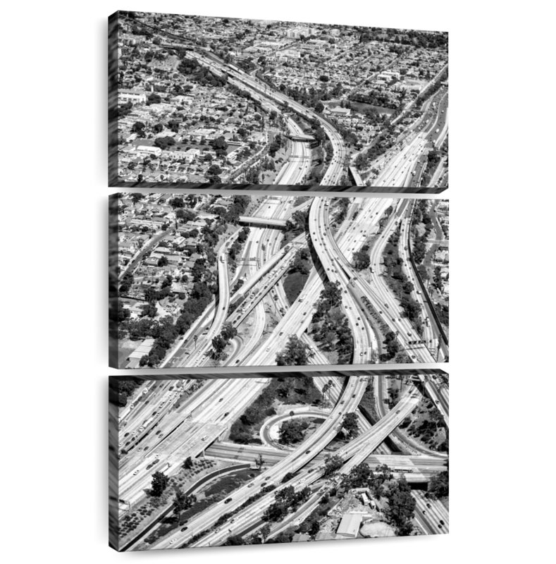 Mehar Black California Los Angeles Freeway, H 32 po x l 20 po