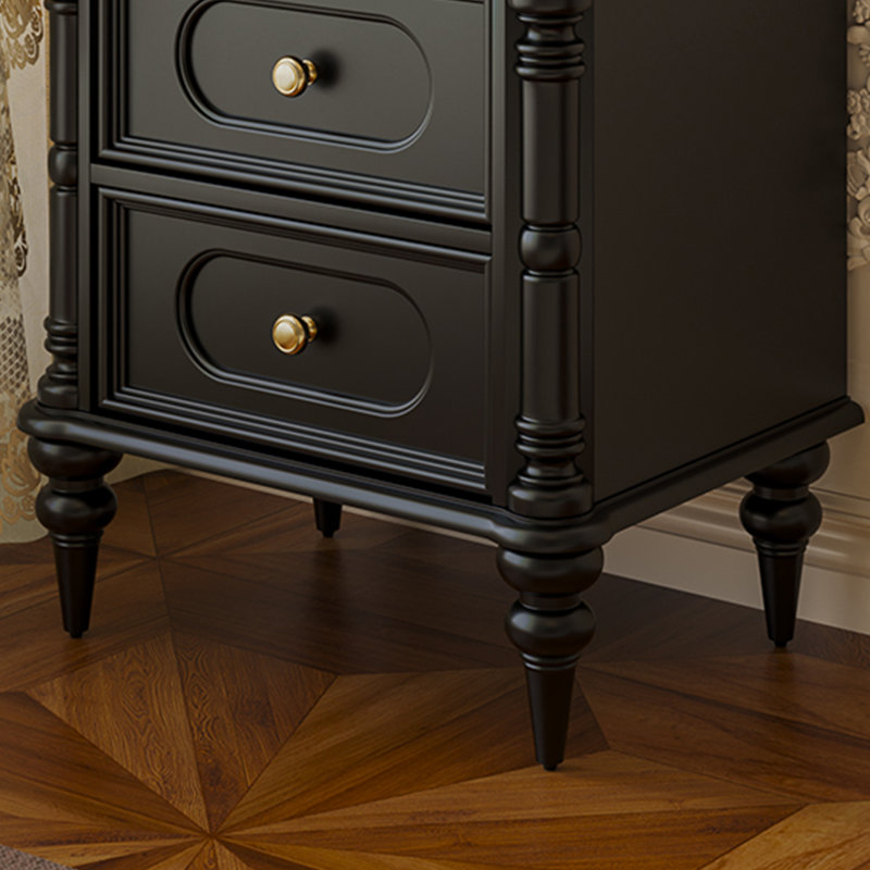 Armoire de rangement pour chambre à coucher, Noir