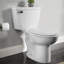 Toilette allongée deux pièces à hauteur confort American Standard, chasse d'eau, blanc