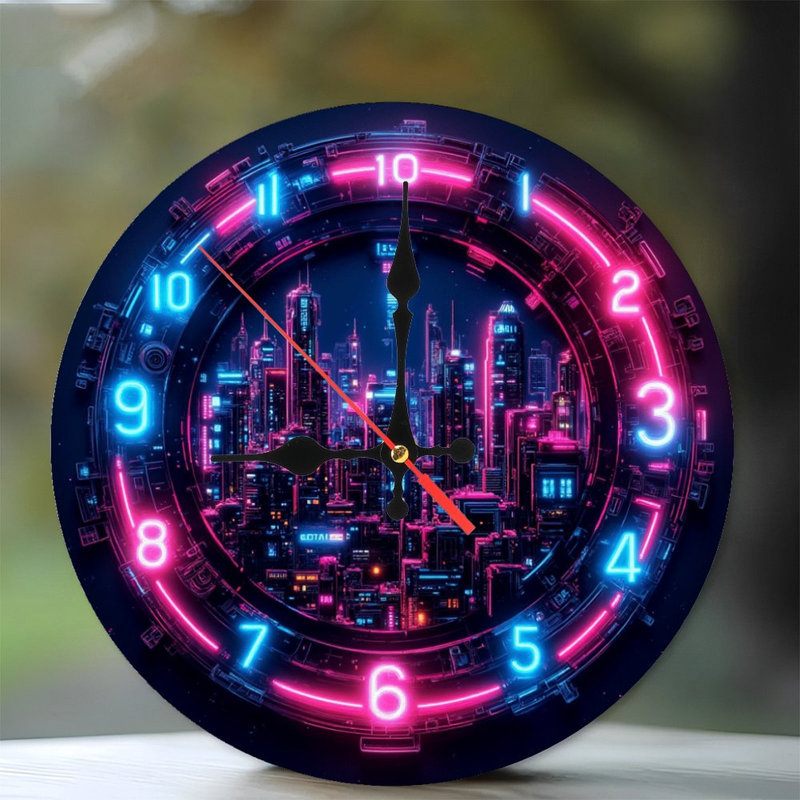 Horloge dauphin coucher de soleil