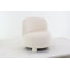 Chaise d'appoint en polyester crème pour salon