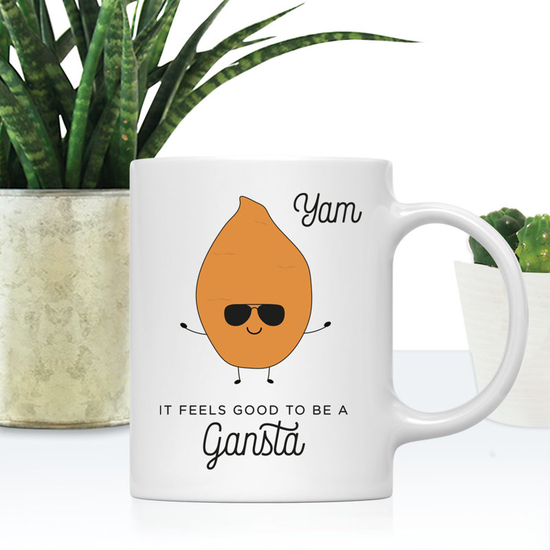 Tasse à café Funny Food pun, Igname