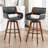 Modern Faux Leather Upholstered Swivel Stools-1305084210-1305084204