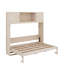 Lit escamotable double avec armoires de rangement