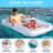 Swimline Luxe Edition Inflatable Suntan Tub Floating Pool Lounger-119024868-119024870