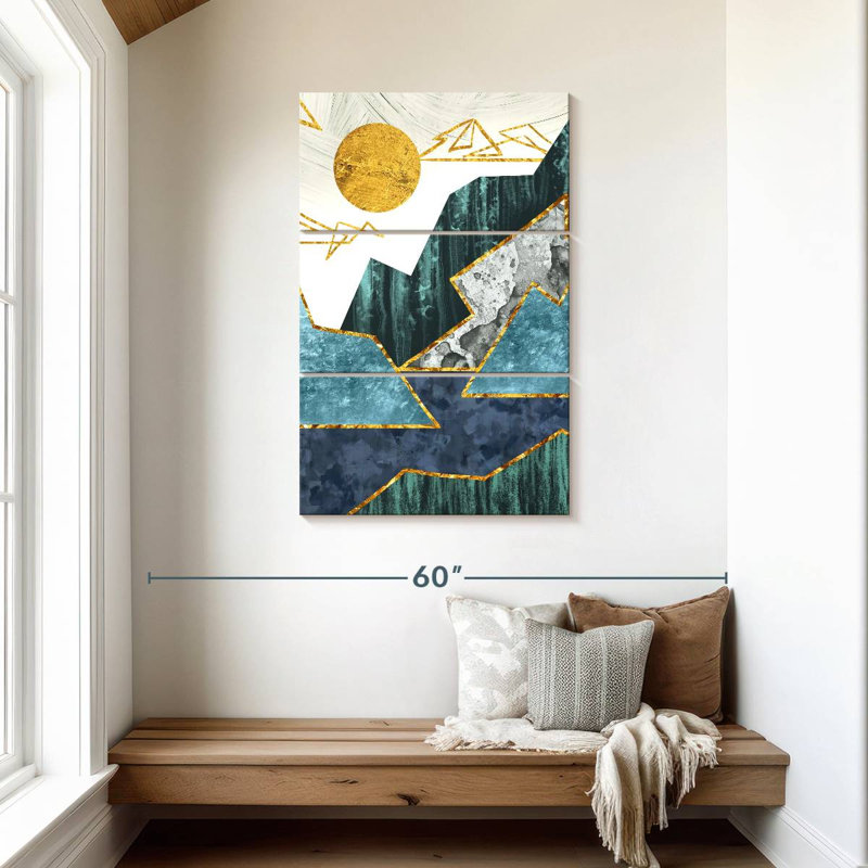 Avery Sun Over Abstract Landscape, 45" H x 28" W