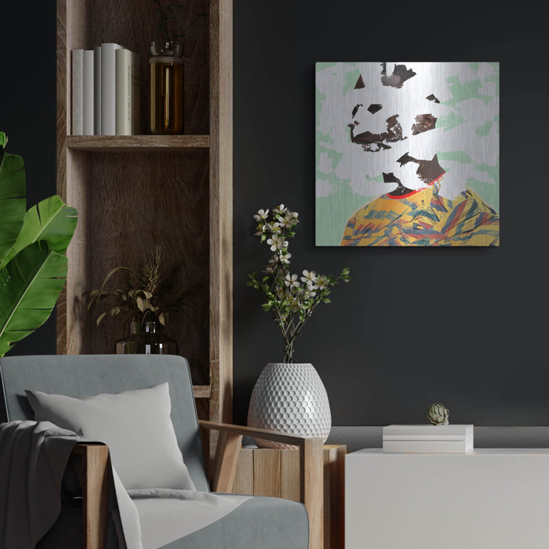  «156 Close Up Square» par NUMA Art, art mural en métal, 24 po x 24 po, H 24 po x l 24 po
