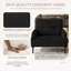 Chaise d'appoint rembourrée en velours côtelé Modern-1376002744