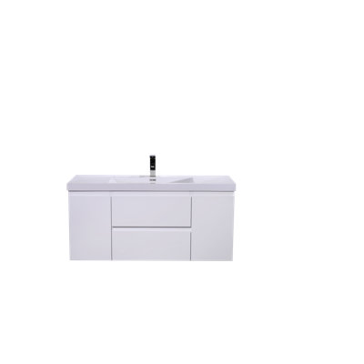 Base de meuble-lavabo simple mural 47 po 47 po