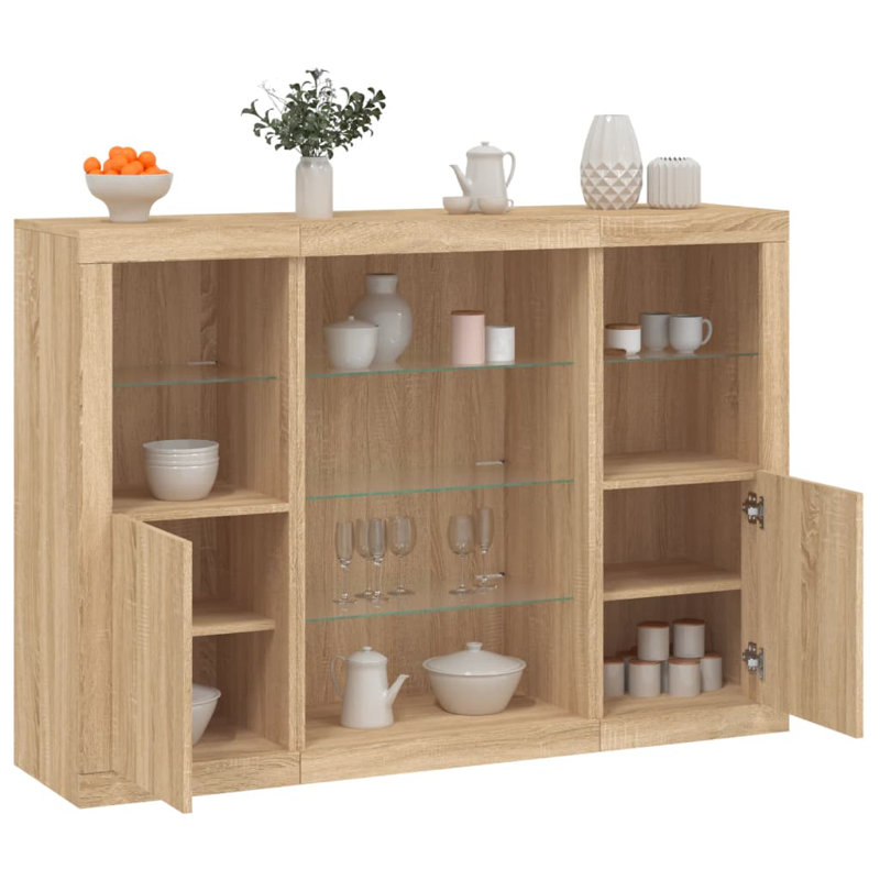 Badgeley 142.5cm Sideboard, Sonoma Oak