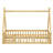 Tent-Inspired Floor Bed With Guardrails, Slats, And Playful Door Opening-953055926-953055925