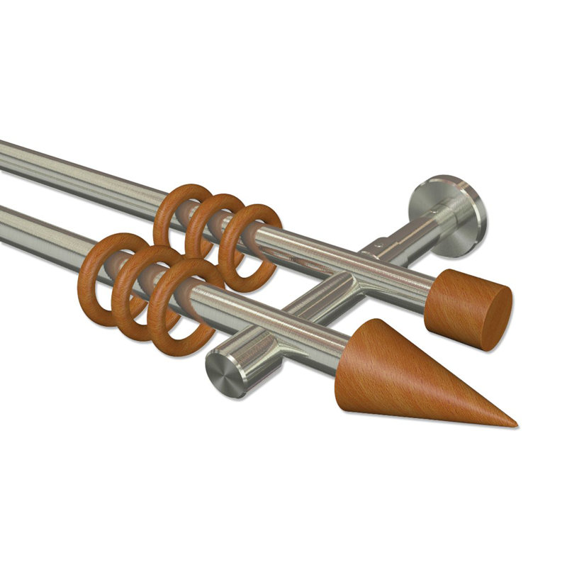 Milford Curtain Pole Set, 5cm H x 240cm W x 15cm D