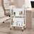 Rolling 4-compartment Book Storage and Display Stand-1869207957