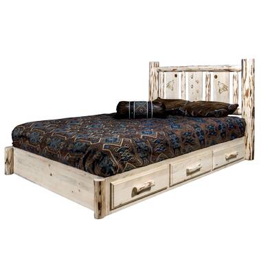 Arsuite Alize High Riser Space Saver Upholstered Platform Bed with