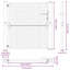 Porte de jardin vidaXL en forme de croix en acier noire de 105 x 155 cm-113055263-113055265