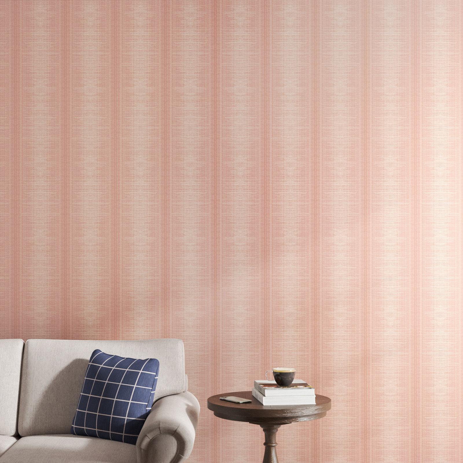 Vanderwall Modern Ombre Wallpaper, Coral