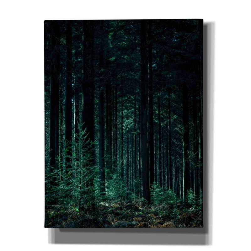«Deep Green» par Design Fabrikken - peinture sur toile tendue