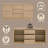 Kasem 55" Server, Oak Finish