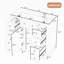 Base de meuble-lavabo simple 35,6 po seulement en blanc