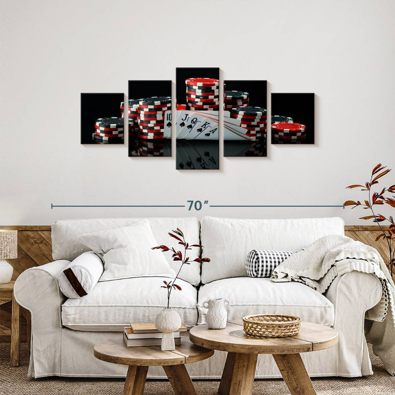 Senne Spade Royal Flush, 24" H x 55" W