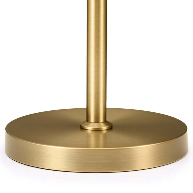 22" Dimmable Adjustable Height Industrial LED Desk Lamp, Gold