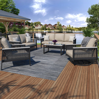 Townsend 7 - Person Sofa Seating Group with Sunbrella Cushions