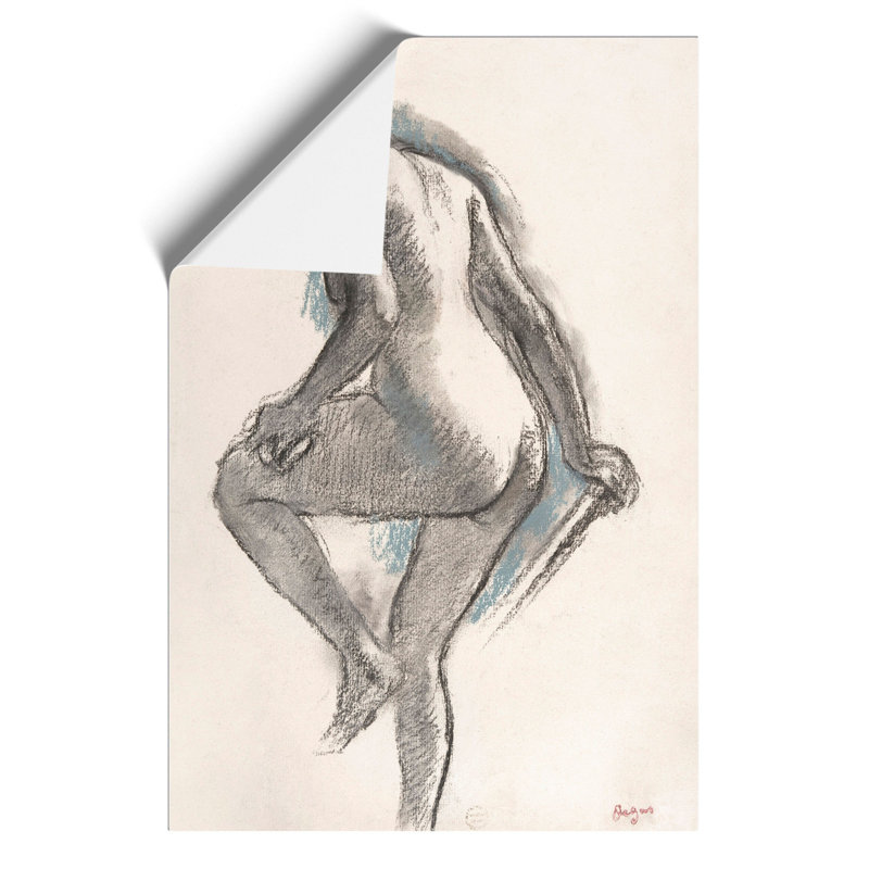 Study Of A Nude Woman Vol.2 by Edgar Degas - No Frame Drawing, 59cm H x 42cm W x 0.1cm D