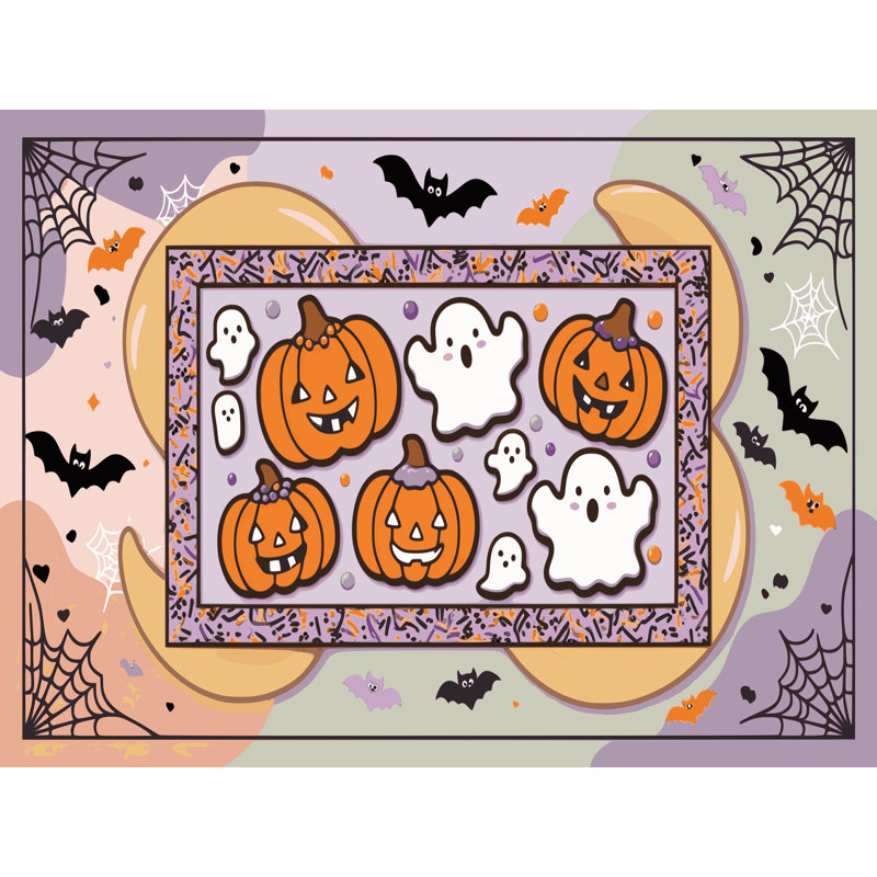 Tapis de Noël lavable The Holiday Aisle®, Rectangulaire 8 pi x 12 pi