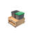 Wood Bottom Mount Pullout Waste/Trash Container With Storage W/ Soft-Close-107108753