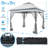 11×11 FT Pop-Up Gazebo Tent with 4 Mesh Sidewalls-112797802