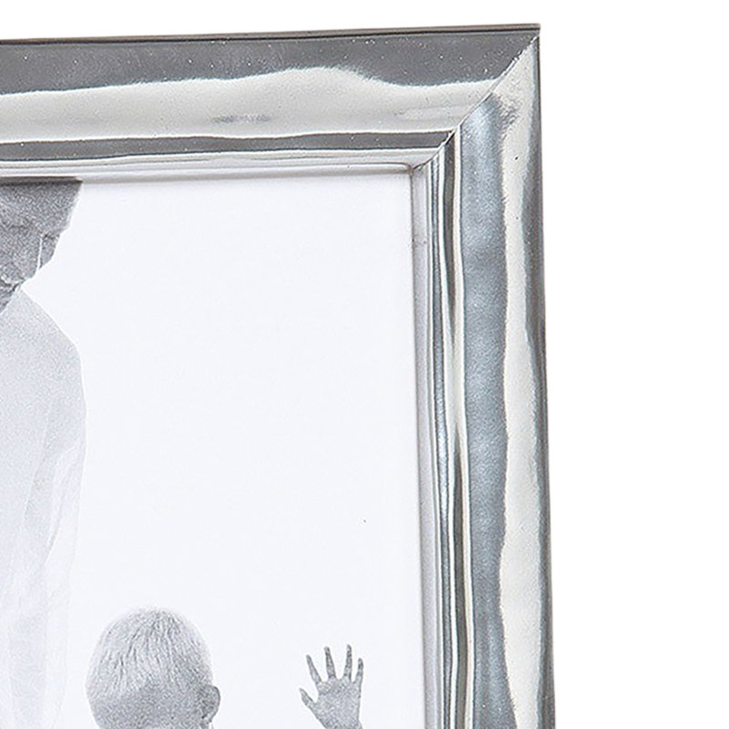 Cadre photo Lavo, 4 po x 6 po, Argent scintillant