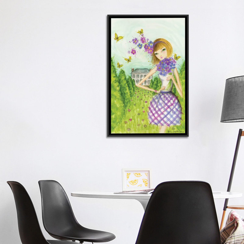 Printemps à Summerside # 2, art, Toile avec cadre noir, H 48 po x l 32 po x P 1,5 po