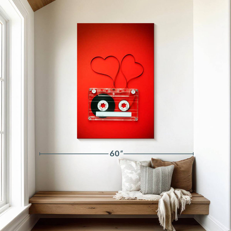 Hardie Cassette Hearts, 45" H x 30" W