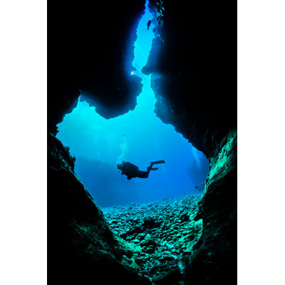 Underwater Cave - Photographie sur toile tendue