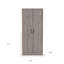  Commode combinée 71 po gris clair à tiroir simple 71 po