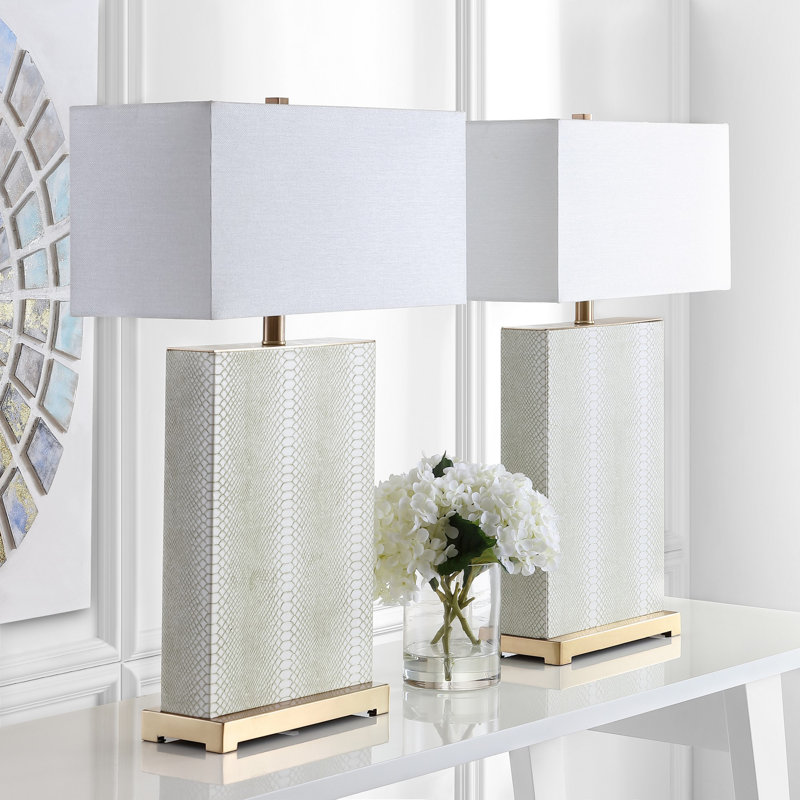 Ensemble de lampes de table 29,5 "Chansoo, Crème