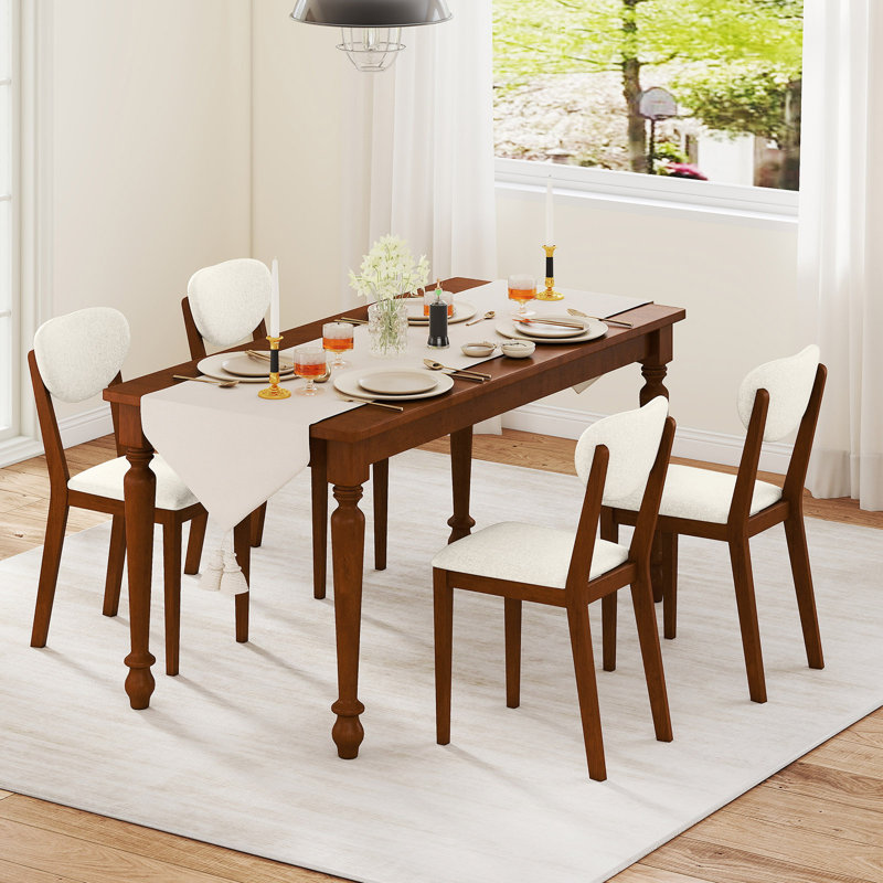 Upholstered Side Chair in White