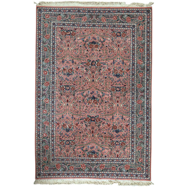 Wool Oriental Area Rug in Green