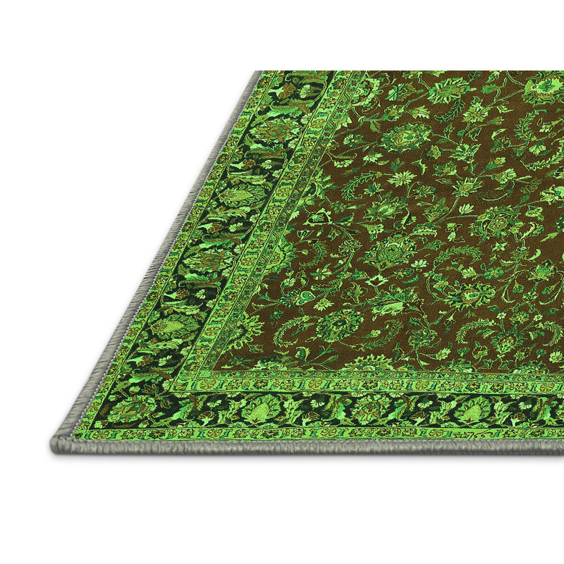 Washable Oriental Indoor Rug, Rectangle 6' x 9'