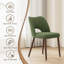 Chaise rembourrée moderne avec pieds en bois massif-1231673398
