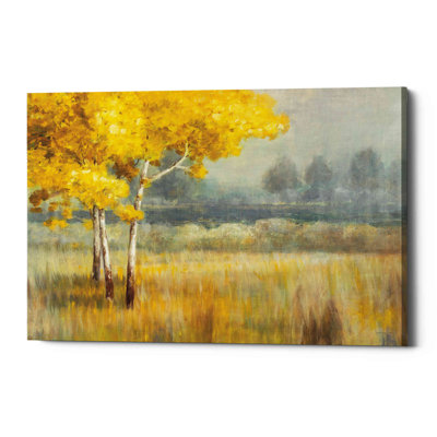 Paysage jaune - impression sur toile tendue